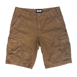 Free World Khaki Cargo Shorts 32